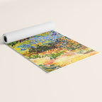 Vincent Van Gogh Flower Garden Landscape Yoga Mat Gallery Image 2