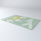 Cheerful little Christmas baubles mint Rug Gallery Image 3