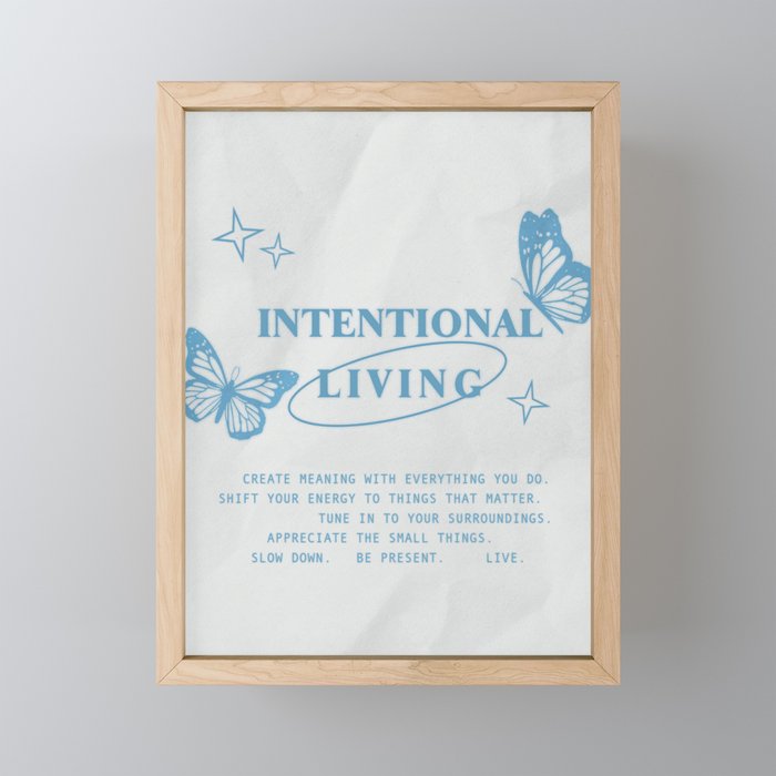 Intentional Living Mini Art Print Gallery Image 1