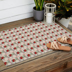 Vintage Christmas Girl Outdoor Rug Gallery Image 2