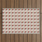Vintage Christmas Girl Outdoor Rug Gallery Image 1