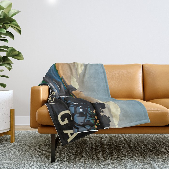 Kings Bay, GA - Submarine Homeport Throw Blanket Gallery Image 1