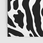 Abstract black and white paint stripe pattern Poster Gallery Image 3