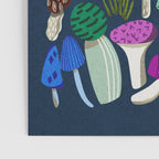 Mushrooms - mushroom, shrooms, mushroom print, rainbow, woodland, andrea lauren Poster Gallery Image 3