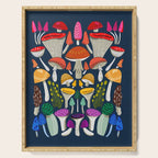 Mushrooms - mushroom, shrooms, mushroom print, rainbow, woodland, andrea lauren Serving Tray Gallery Image 1