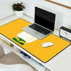 Still life with cat and flower Desk Mat Gallery Image 2