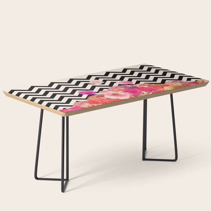 Chevron Flora II Coffee Table Gallery Image 1