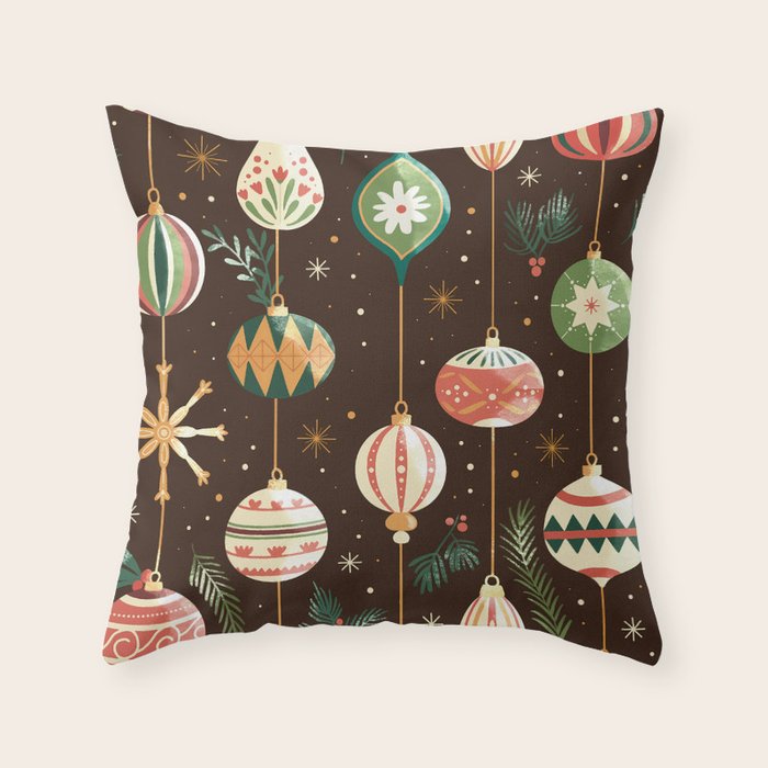 Classic Holiday Decor Delight Throw Pillow Gallery Image 6