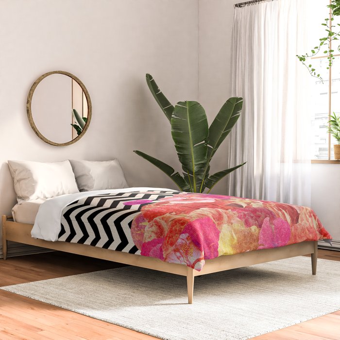 Chevron Flora II Comforter Gallery Image 2