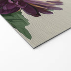 Birthflower Gift Aster Flower Art Floral Print Japanese Wall Art Poster Birthday Painting for her Welcome Mat Gallery Image 2