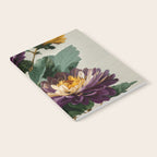 Birthflower Gift Aster Flower Art Floral Print Japanese Wall Art Poster Birthday Painting for her Notebook Gallery Image 2