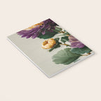 Birthflower Gift Aster Flower Art Floral Print Japanese Wall Art Poster Birthday Painting for her Notebook Gallery Image 3