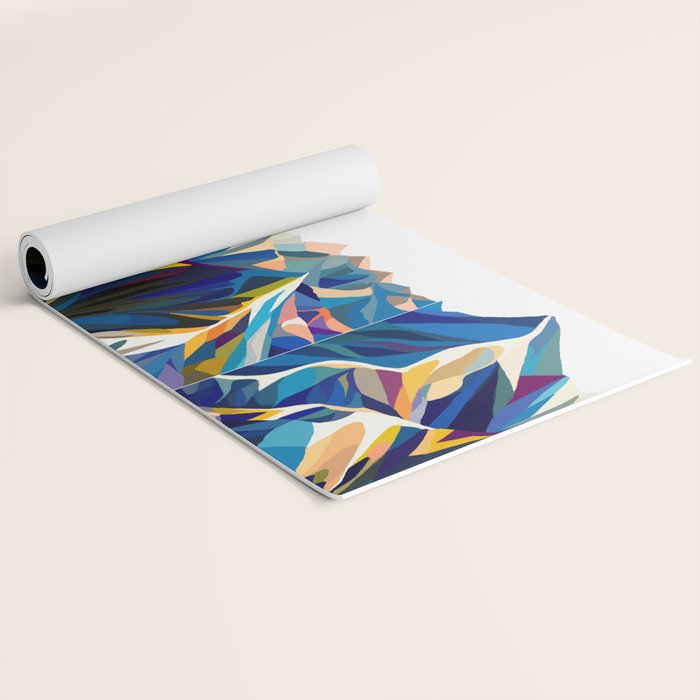 Mountains cold Yoga Mat Gallery Image 2