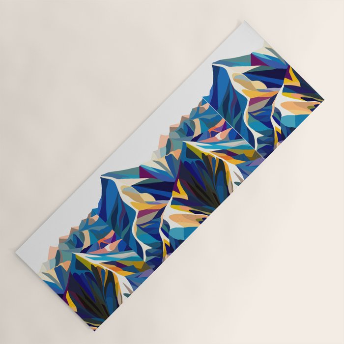 Mountains cold Yoga Mat Gallery Image 1