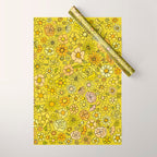 retro flower power wallpaper dreams // art by surfy birdy Wrapping Paper Gallery Image 1