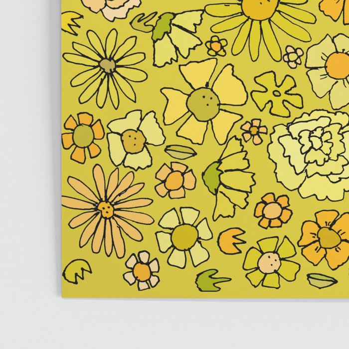 retro flower power wallpaper dreams // art by surfy birdy Poster Gallery Image 3