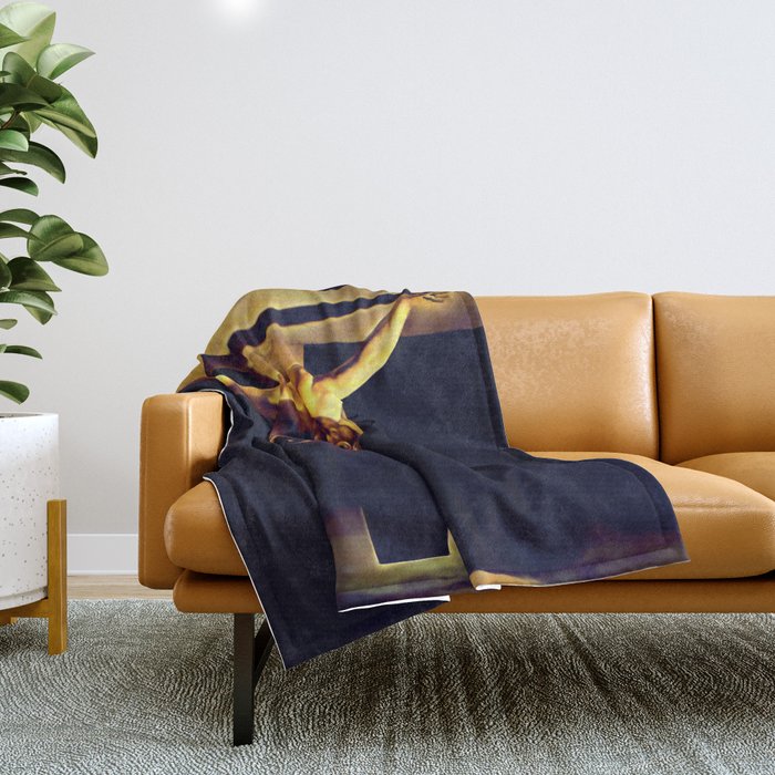 Dalí | Christ of Saint John of the Cross Artwork Throw Blanket Gallery Image 1