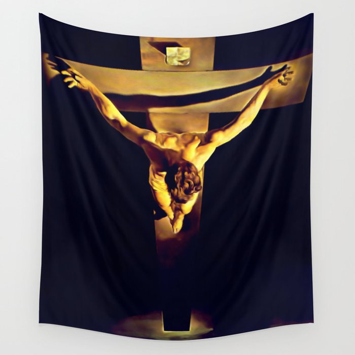 Dalí | Christ of Saint John of the Cross Artwork Wall Tapestry Gallery Image 4