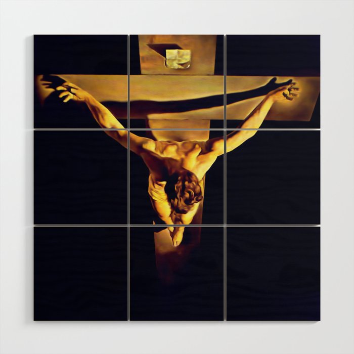 Dalí | Christ of Saint John of the Cross Artwork Wood Wall Art Gallery Image 1