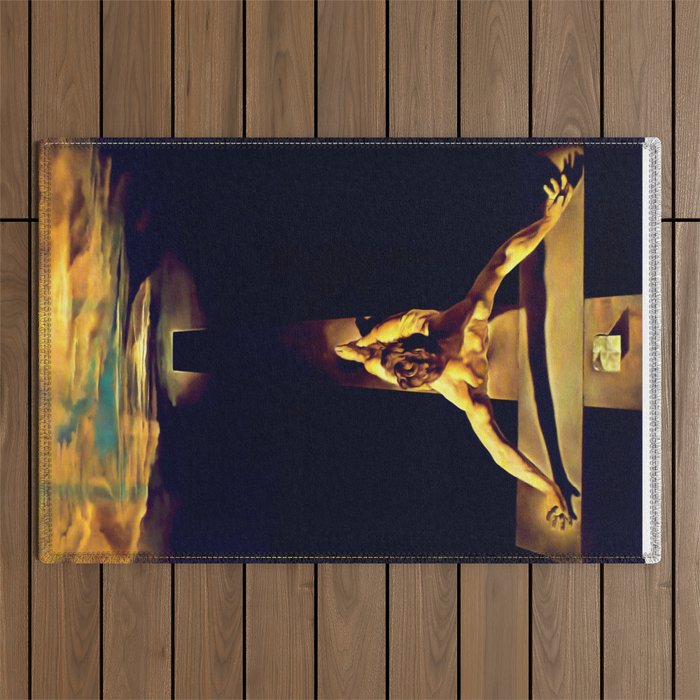 Dalí | Christ of Saint John of the Cross Artwork Outdoor Rug Gallery Image 1