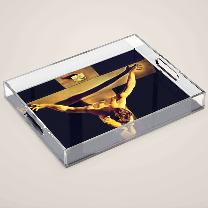 Dalí | Christ of Saint John of the Cross Artwork Acrylic Tray Gallery Image 1