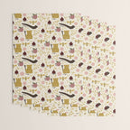 Honey Bear & Bee, Shofar, Pomegranate, and Apple for Rosh Hashanahs Wrapping Paper Gallery Image 3