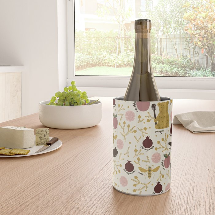 Honey Bear & Bee, Shofar, Pomegranate, and Apple for Rosh Hashanahs Wine Chiller Gallery Image 4