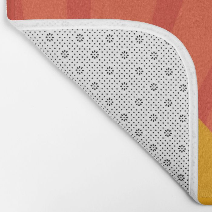 Summer Retro Sun  Bath Mat Gallery Image 2