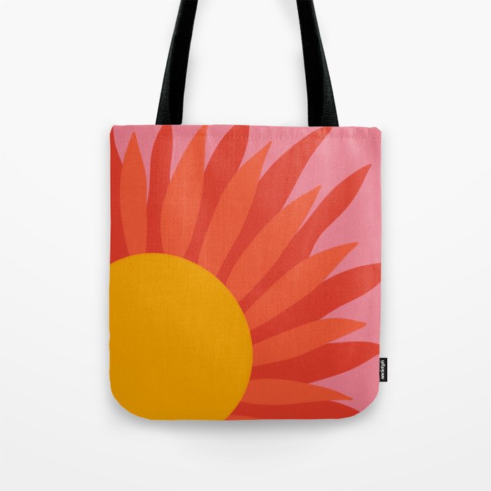 Summer Retro Sun  Tote Bag Gallery Image 1