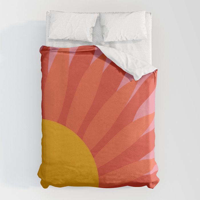 Summer Retro Sun  Duvet Cover Gallery Image 6