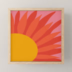 Summer Retro Sun  Mini Art Print Gallery Image 1