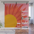 Summer Retro Sun  Wall Mural Gallery Image 1