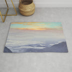 Sea of Clouds (Unkai, Ho-o-San) Hiroshi Yoshida Modern Japanese Woodblock Print Rug Gallery Image 1
