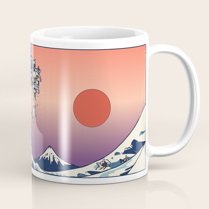 The Great Wave Of  French Bulldog Coffee Mug Gallery Image 1