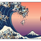 The Great Wave Of  French Bulldog Coffee Mug Gallery Image 2