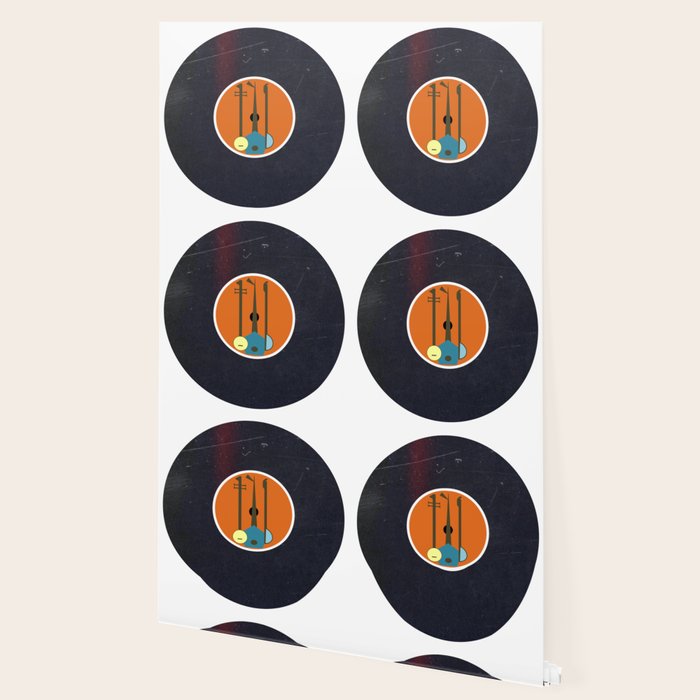 Vinyl Record Art Mid-Century Modern Musical Instruments 1.1  Wallpaper Gallery Image 2