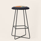 Vinyl Record Art Mid-Century Modern Musical Instruments 1.1  Stool Gallery Image 1