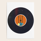 Vinyl Record Art Mid-Century Modern Musical Instruments 1.1  Poster Gallery Image 4