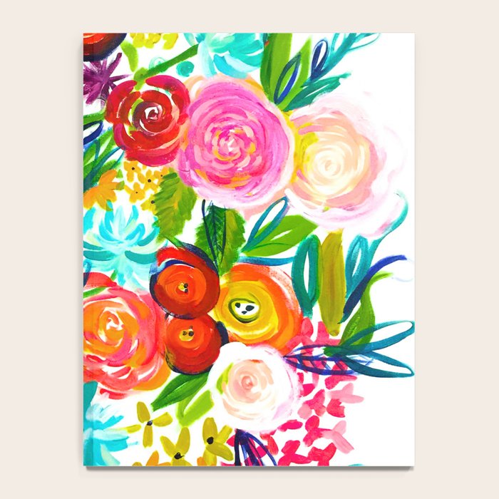 Bright Colorful Floral painting Notebook Gallery Image 4