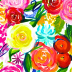 Bright Colorful Floral painting Coffee Mug Gallery Image 2