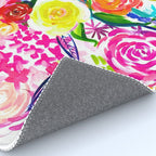 Bright Colorful Floral painting Rug Gallery Image 4