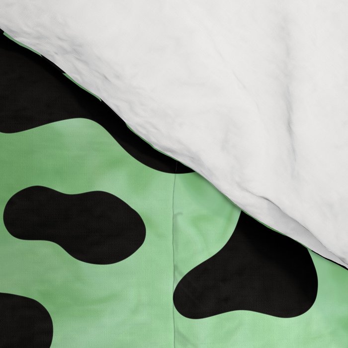 Mint Cow Print Comforter Gallery Image 4