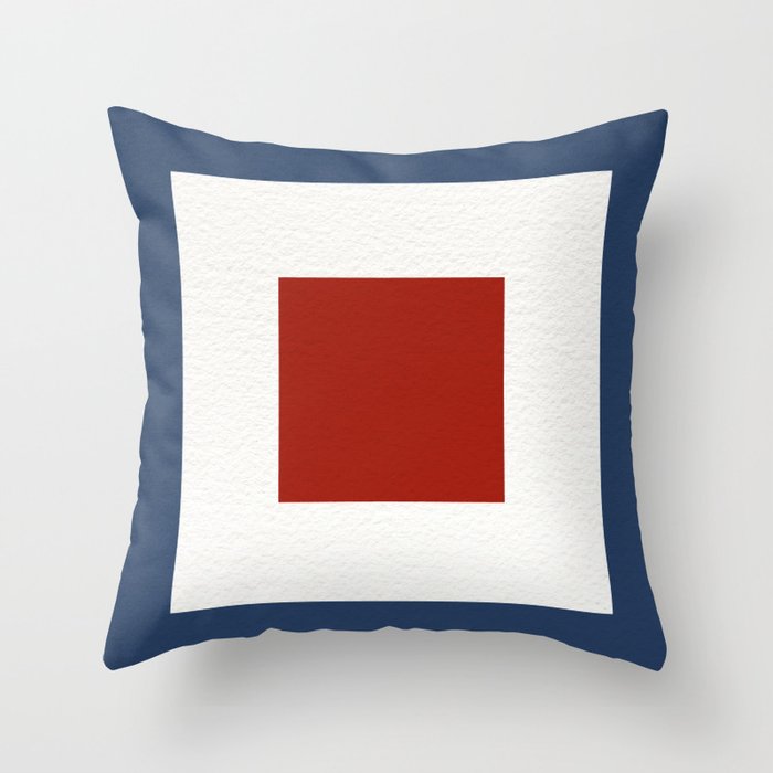 NAUTICAL Boat Flag "W" Throw Pillow Gallery Image 6