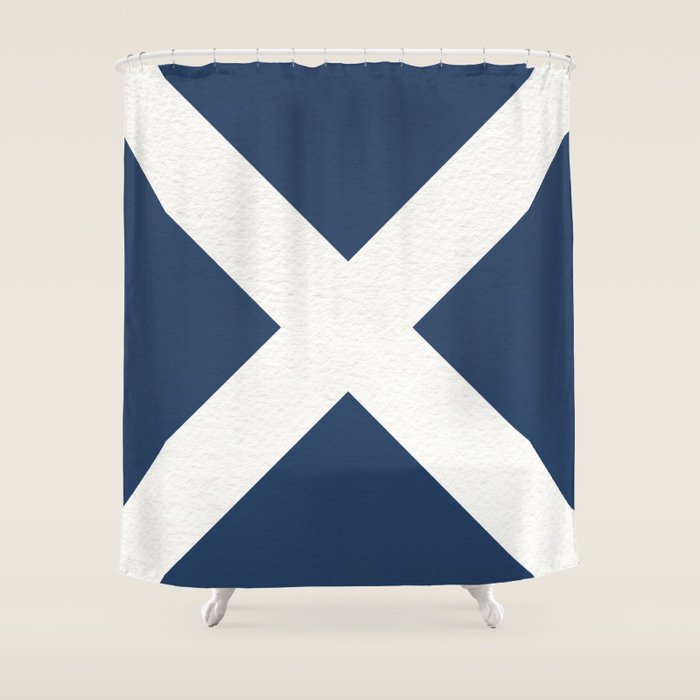 NAUTICAL Boat Flag "M" Shower Curtain Gallery Image 1