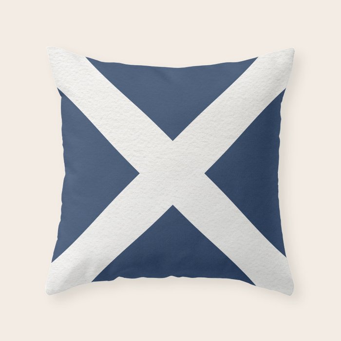 NAUTICAL Boat Flag "M" Throw Pillow