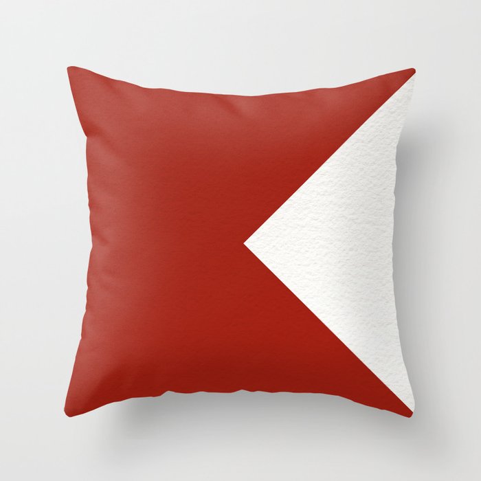 NAUTICAL Boat Flag "B" Throw Pillow Gallery Image 1