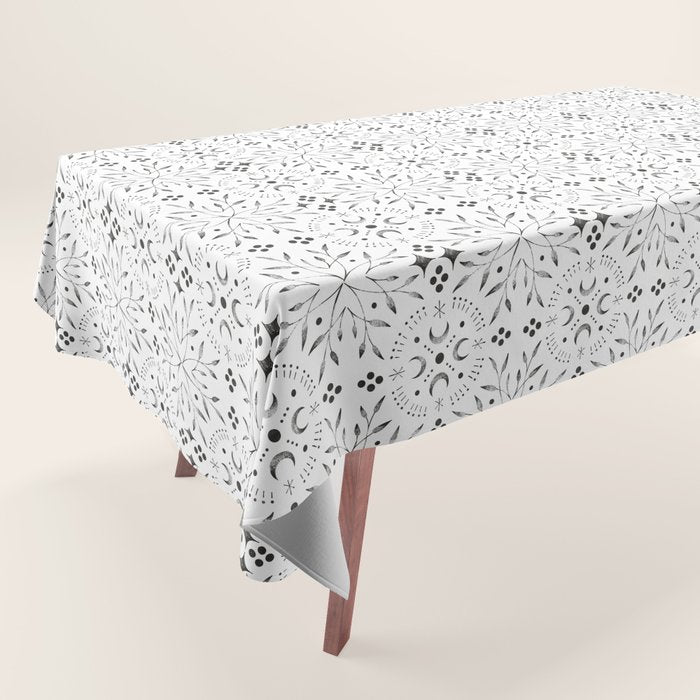 Mystical lunar mosaic BN B Tablecloth Gallery Image 1