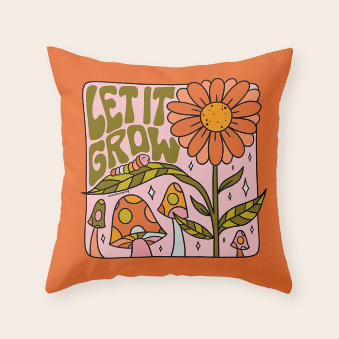 Let It Grow Throw Pillow Gallery Image 6