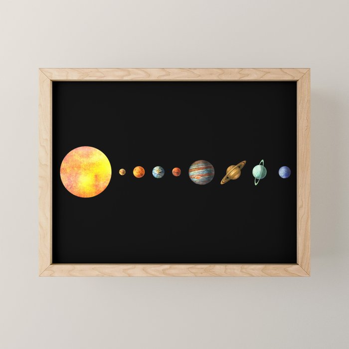 The Solar System  Mini Art Print Gallery Image 1