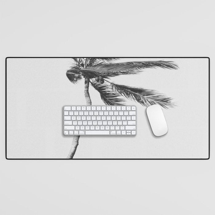 Grey Palm Tree Desk Mat Gallery Image 1